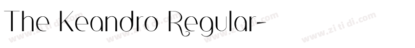 The Keandro Regular字体转换 The Keandro Regular字体转换